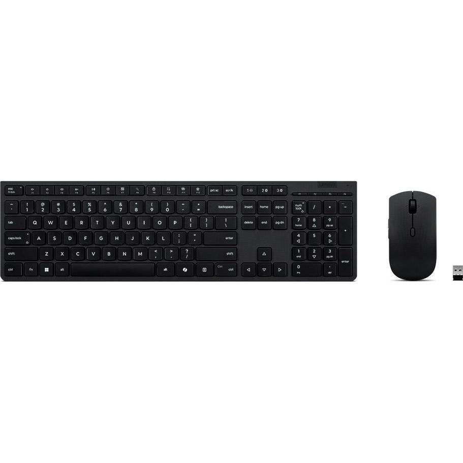 Lenovo Professional Wireless Rechargeable Combo Keyboard and Mouse-Czech/Slovak (USA, Kabellos), Tas
