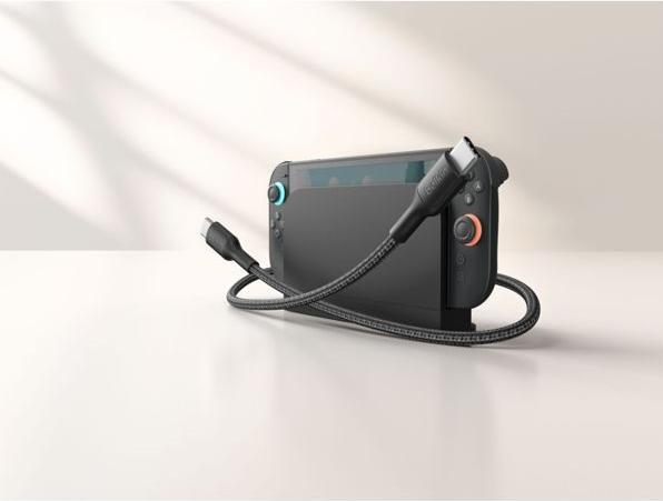 Produktbild Belkin USB-C/USB-C Gaming Kabel 2m gefl. Switch 2 ENA008hq2MBK (2 m, USB 2.0)