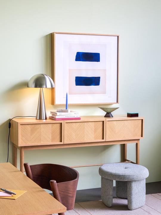 Image du produit Hübsch Rocco Pouffe Vert clair