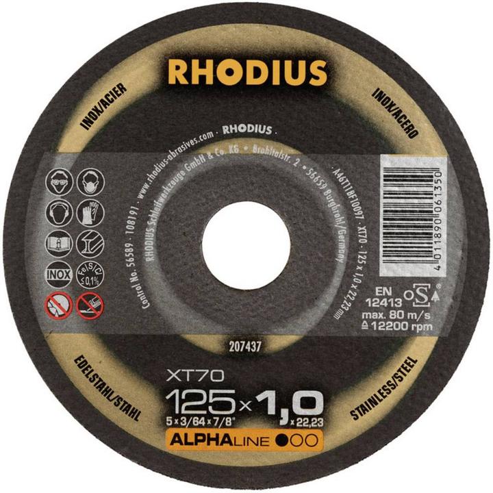 Produktbild Rhodius XT70 PACK Trennscheibe