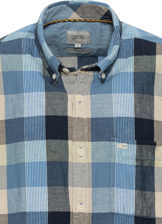 Image du produit Camel Active Chemise à carreaux en lin mélangé (XL)