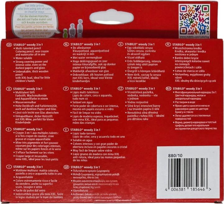 Image du produit STABILO woody 3 in 1 (Multicolore, 10 x)
