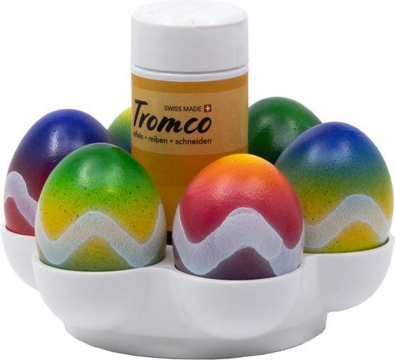 Actual product image Tromco Egg cup / egg holder for 6 eggs with spice shaker holder (1 x)