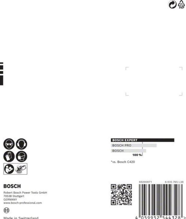 Actual product image Bosch Professional Zubehör EXPERT C470 Sandpaper multi-hole for random orbital sander, 125 mm, G 80, 5-pcs. (80)