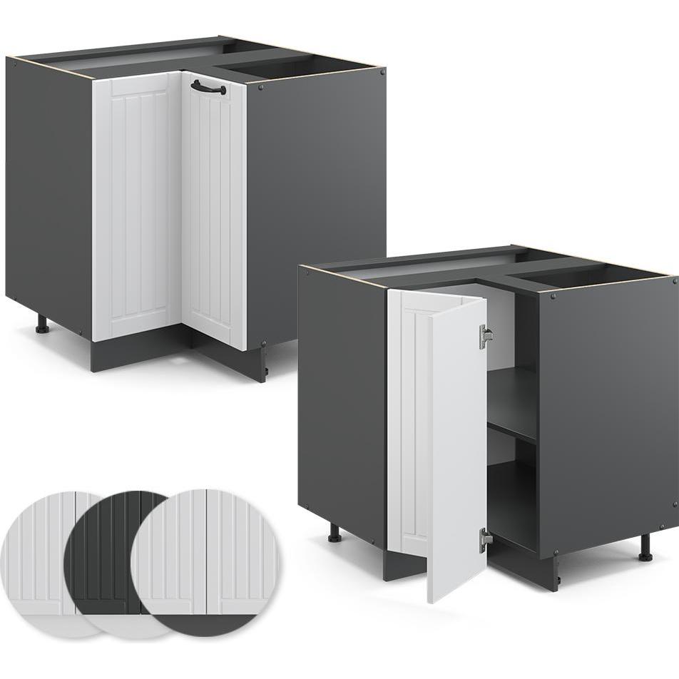 Vicco, Regal, Eckunterschrank Fame-Line (80.5 x 52 x 81.5 cm)