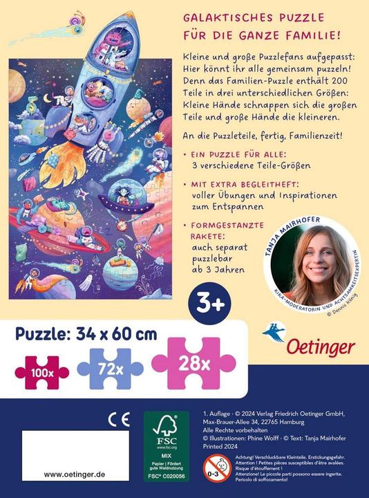 Produktbild FamilyFlow. Unser Familien-Puzzle. Grosse Teile für kleine Hände. Kleine Teile für grosse Hände: 200 (200 Teile)
