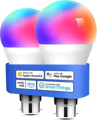 Actual product image Meross Smart Wi-Fi LED Bulb MSL120 (B22, 810 lm, 2 x)