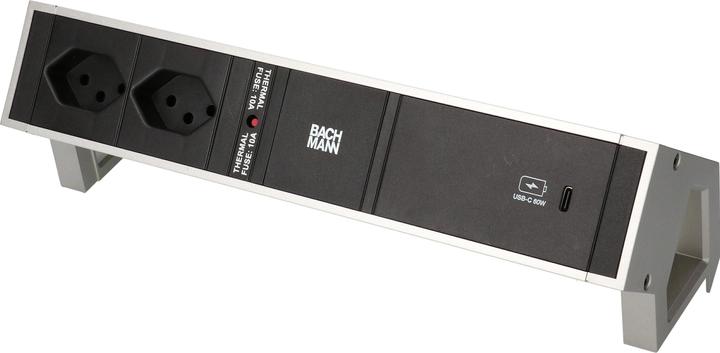 Produktbild Bachmann Tischsteckdosenleiste DESK 2, 2x T13, 1x USB C (2x, Typ 13)