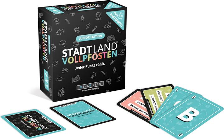 Actual product image Denkriesen Stad Land Vollpfosten - Card game Junior Edition (d) (German, 3 - 6 Players)