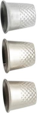 Glorex Fingerhüte 3St. S/M/L, Metall