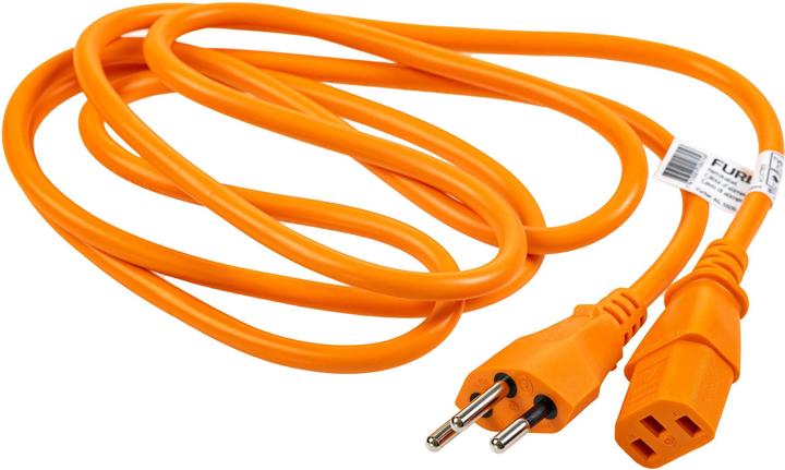 Produktbild Furber.power Netzkabel C13-T12 1.8 m Orange (1.80 m)