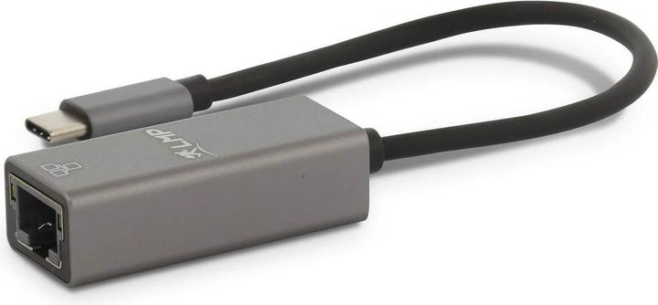Image du produit LMP Adaptateur USB-C vers Gigabit Ethernet, gris (USB-C, RJ45 (1x))