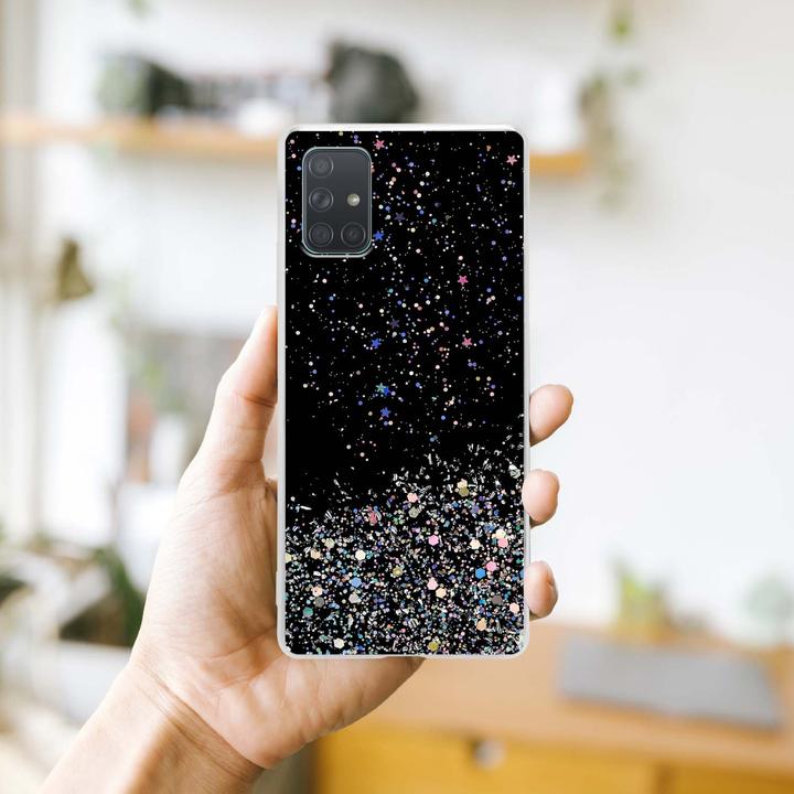 Actual product image Cadorabo TPU cover sparkling glitter (Samsung Galaxy A71)