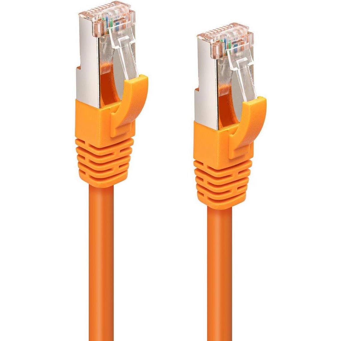 Thumbnail - MicroConnect CAT6A S/FTP 0.5m Orange LSZH (S/FTP, CAT6a, 0.50 m), Netzwerkkabel