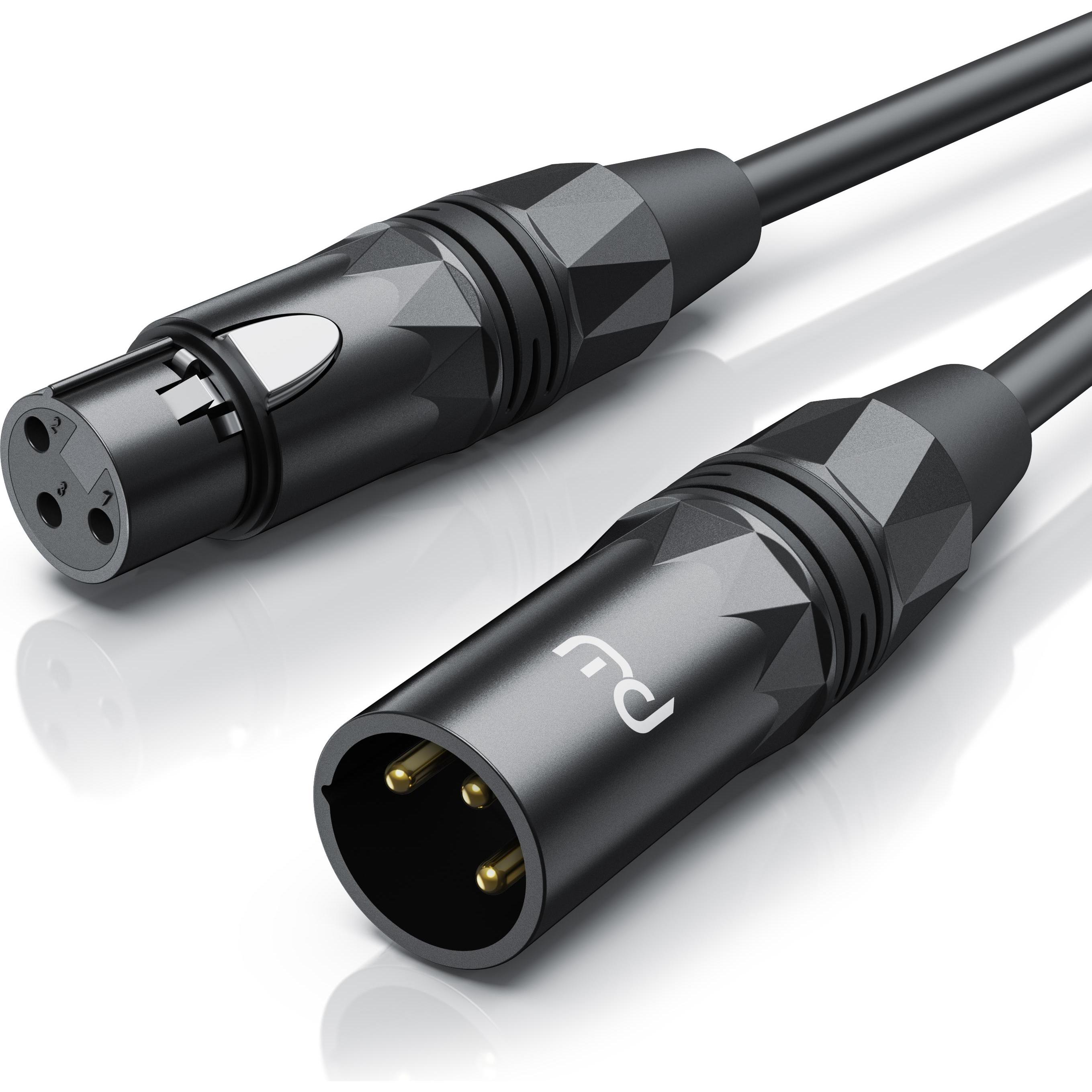 Primewire XLR Audiokabel, XLR Stecker auf XLR Buchse, NF Audio Kabel, OFC Kupfer, geschirmt, flexibel (10 m, XLR), Audio...