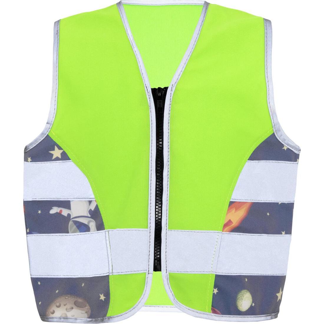 Korntex, Warnweste + Warnshirt, Kinder Warnweste Aerospace Neongrün/UFO CO2 Neutral XS EN 17353  ACTAERUFO (XS)