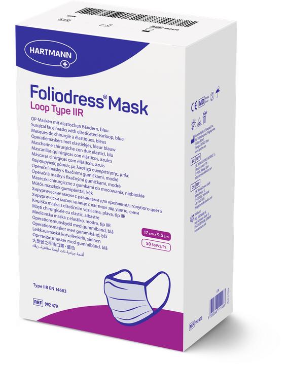 Actual product image Foliodress Mask Loop Type IIR 50 pcs (Type IIR, 50 x)