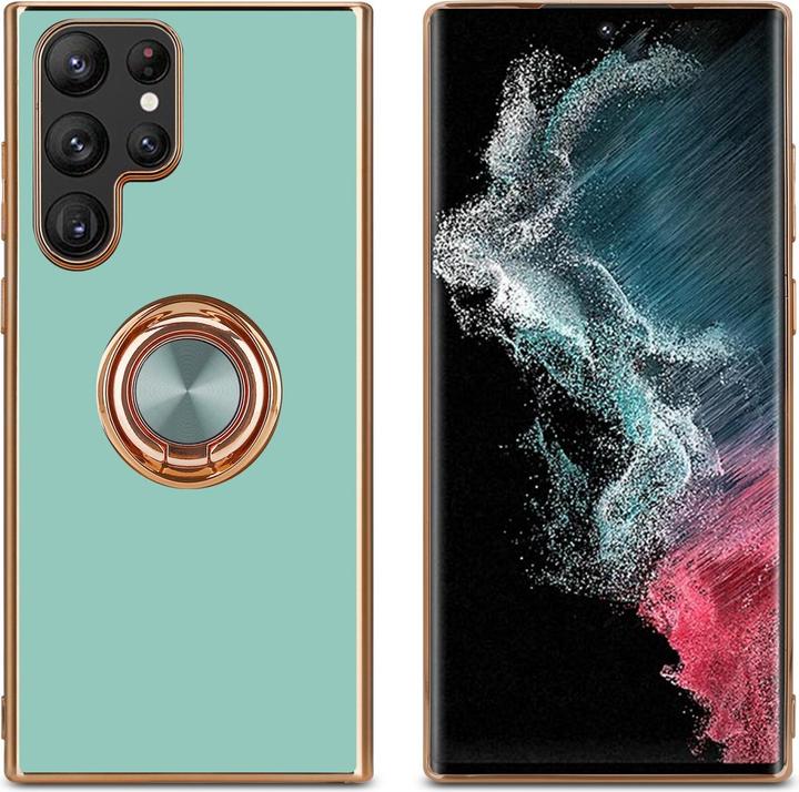 Produktbild Cadorabo Hülle für Samsung Galaxy S22 ULTRA im TPU mit Kameraschutz und Ring LM089 Style (Samsung Galaxy S22 Ultra)