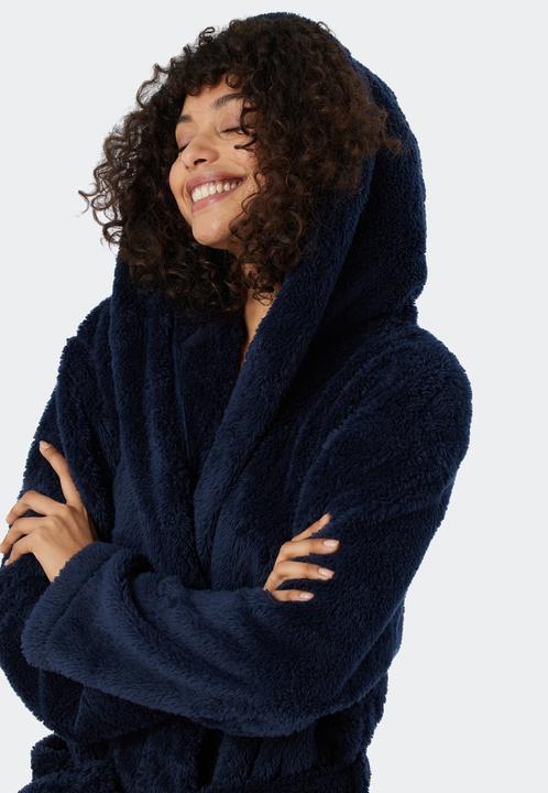 Actual product image Schiesser Teddy Fleece Morgenmantel / Bademantel (XL)