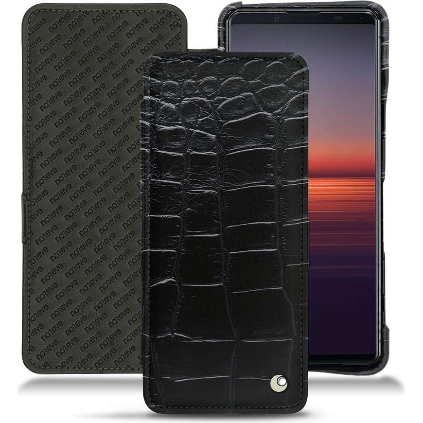 Thumbnail - Noreve Lederschutzhülle horizontal (Sony Xperia 5 II), Smartphone Hülle, Schwarz