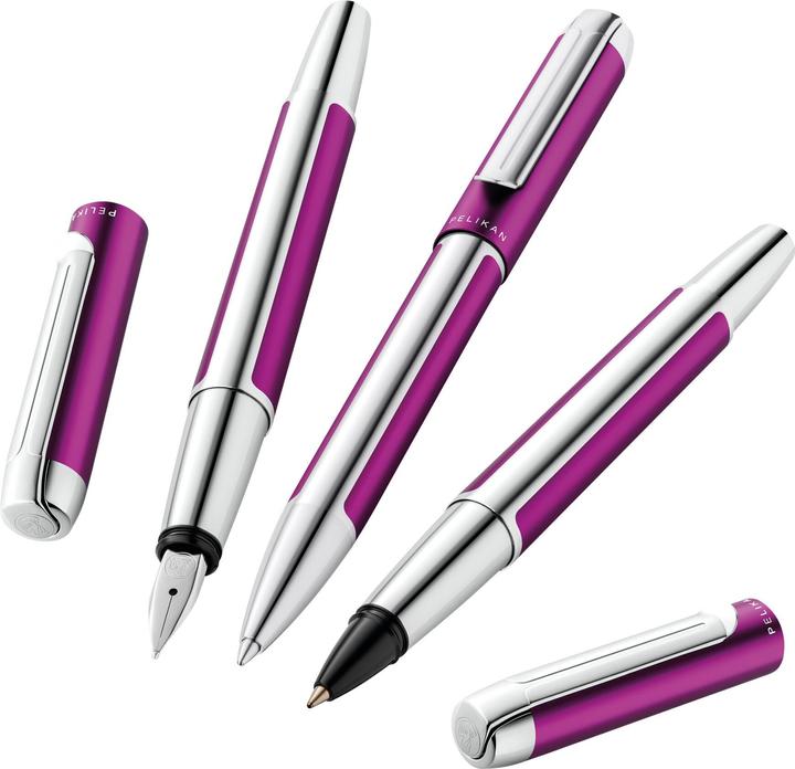 Image du produit Pelikan Stylo Plume Pura® Violet bec M dans son étui cadeau (Violet, 1x)