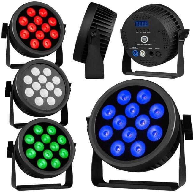 Light4Me CREE ALU QUAD PAR 12 par Licht (LED), Faro