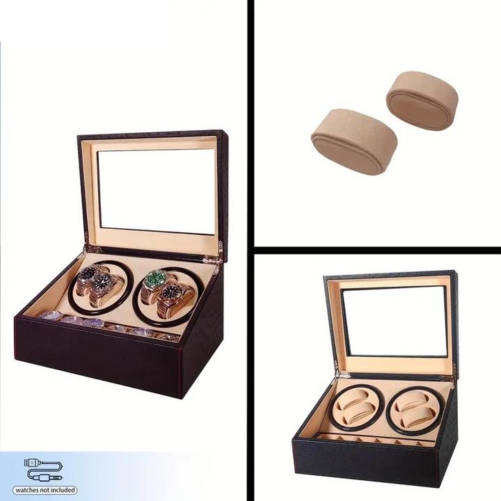 Actual product image Cbx Uhrenbeweger für 4+6 Uhren, Watchwinder Kamelmuster (10 x)