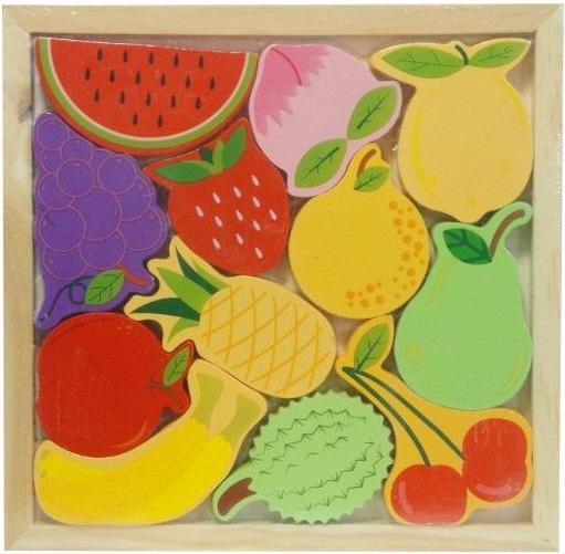 PuzzleOk 3D wooden puzzle - Fruits