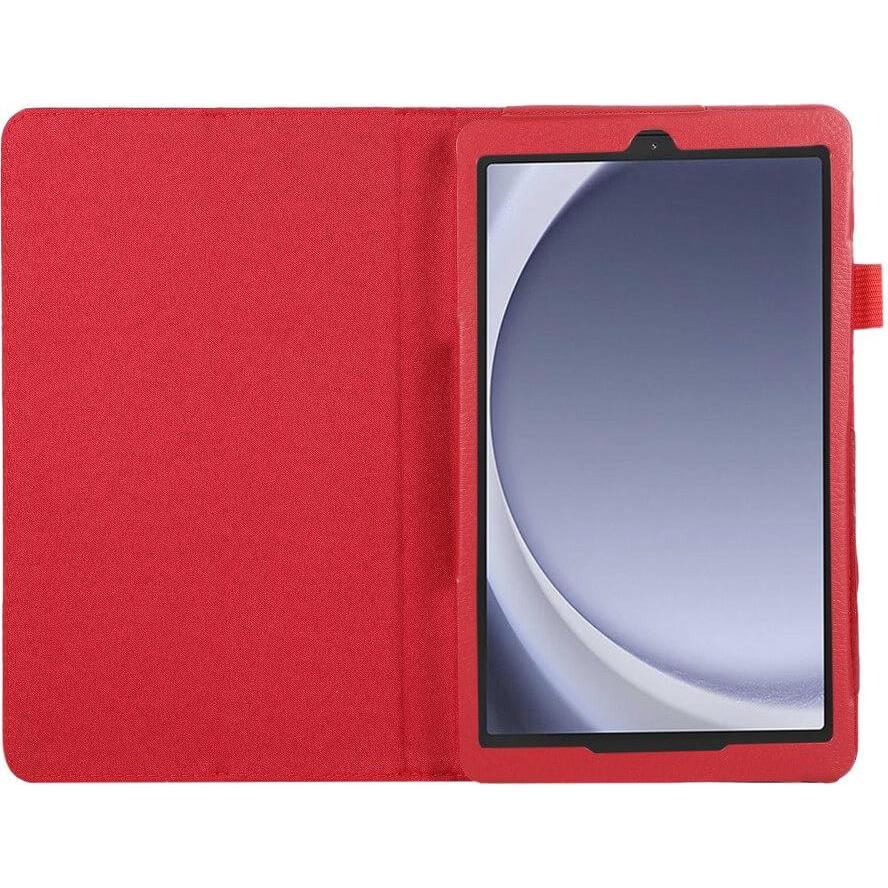 Cover-Discount Galaxy Tab A9 - Bi-fold Stand Etui rot (Galaxy Tab A9), Tablet Hülle, Rot
