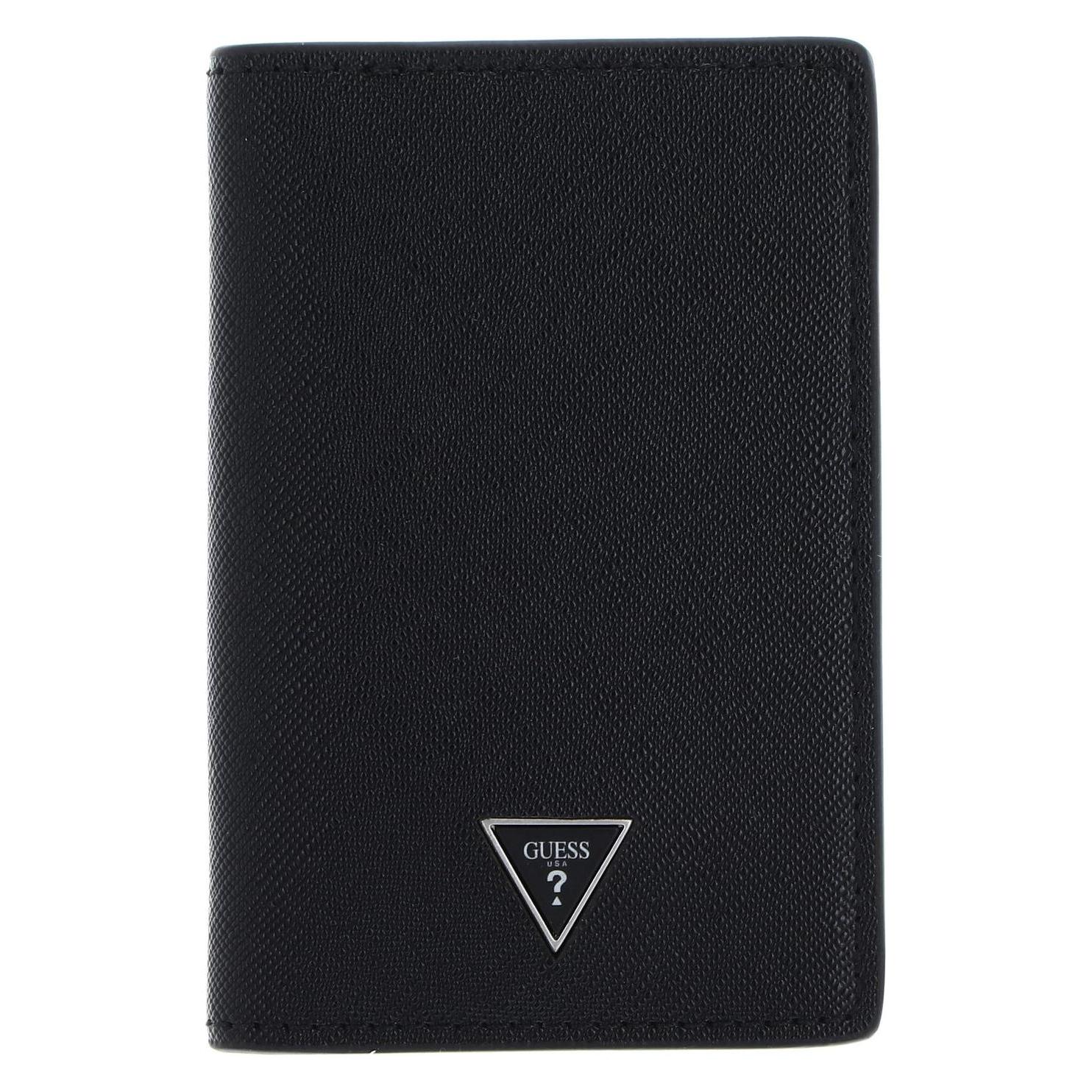 Guess, Herren, Portemonnaie, Mito Flat Card Holder, Schwarz