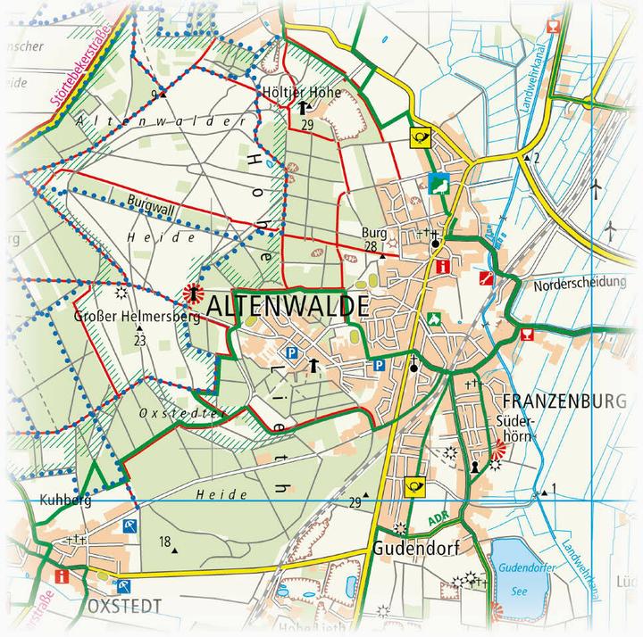 Produktbild Cuxhaven und umzu (mit Stadtplan) 1:60 000 60000