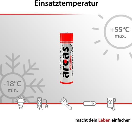 Image du produit Arcas Alkaline 32AAA +4 gratis (4 pcs, AAA, 1120 mAh)