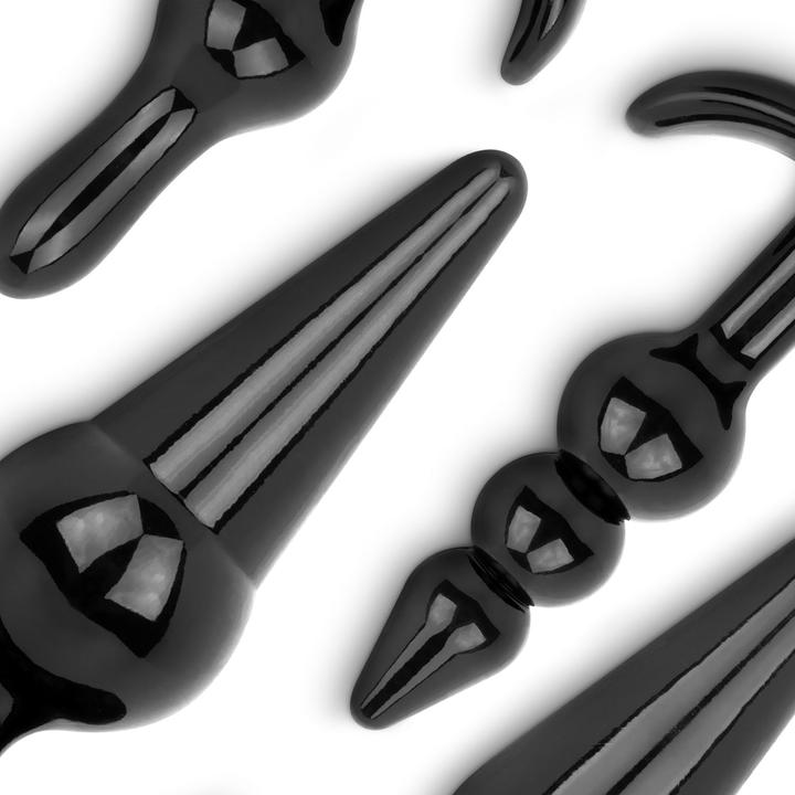 Actual product image Easytoys Butt Plug Set 4 Pieces - Black