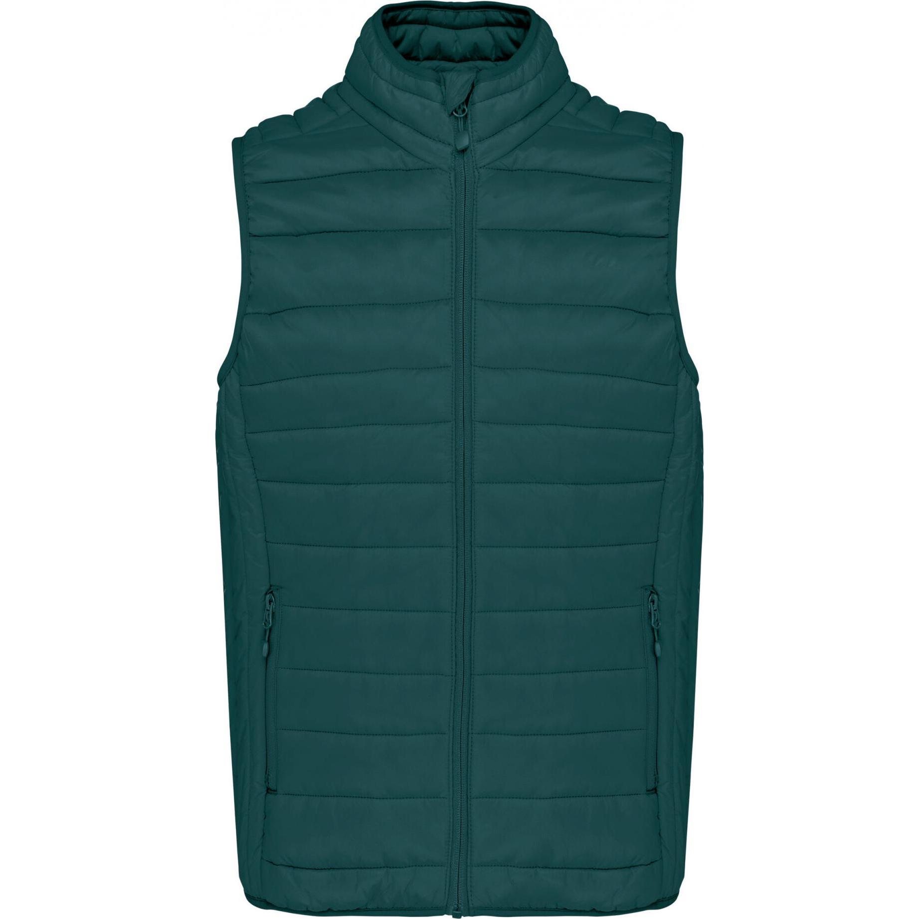 Kariban, Herren, Jacke, Leichte ärmellose Daunenjacke (3XL), Grün, 3XL