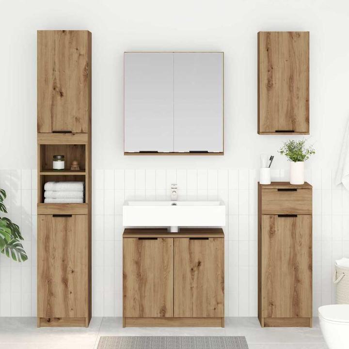 Produktbild vidaXL Badezimmerschrank (32 x 34 x 188.50 cm)