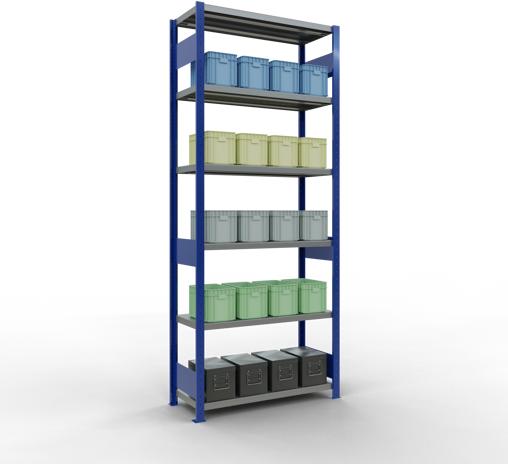 Actual product image Schulte Lagertechnik MULTIplus250 basic racking system with length ledgers