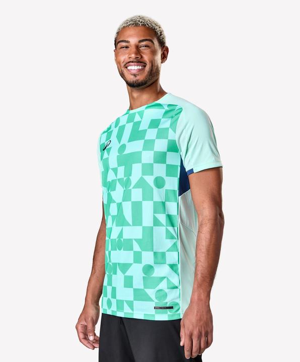 Image du produit Kipsta Maillot De Football Adulte Manches Courtes Viralto Check Vert Et Marine (XL)