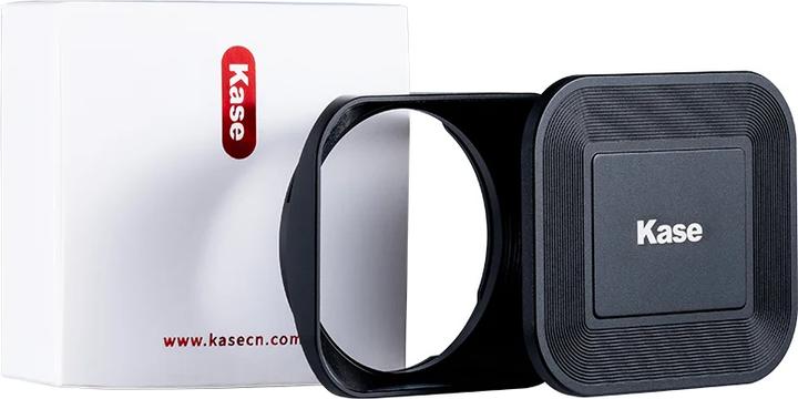 Actual product image Kase Square Lens Hood + Cap 49mm Black (for Fujifilm X100VI)