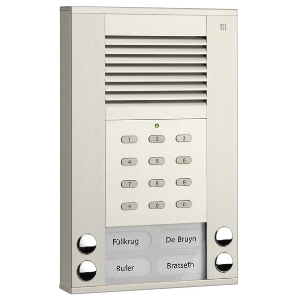 TCS, Klingel + Türsprechanlage, ASE51040-0010 Audio AuÃenstation ASE 4 Tasten 1-reihig A