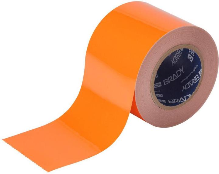 Brady B-505, ToughStripe COLD, Bodenmarkierbänder, Polyester, Orange, 101.60 mm x 30.48 m