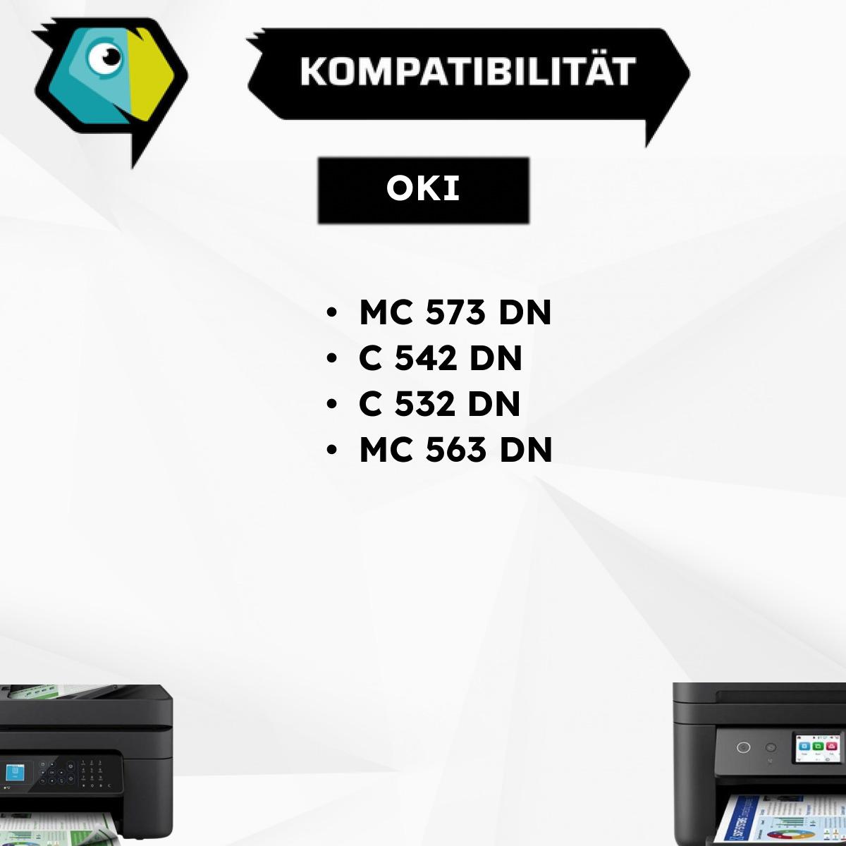 Thumbnail - Inkadoo, Toner, Toner kompatibel zu OKI 46490607 Toner, cyan Cyan (C)