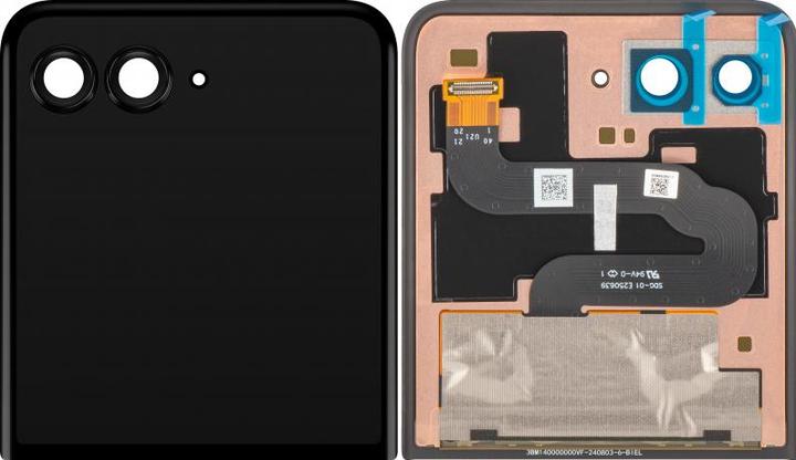 Motorola Display Unit f?r Razr+ 2025 / Razr+ 2024 / Razr 50 Ultra, Sub Outer, w/o Frame, Black (Display, Motorola Razr 50 Ultra)