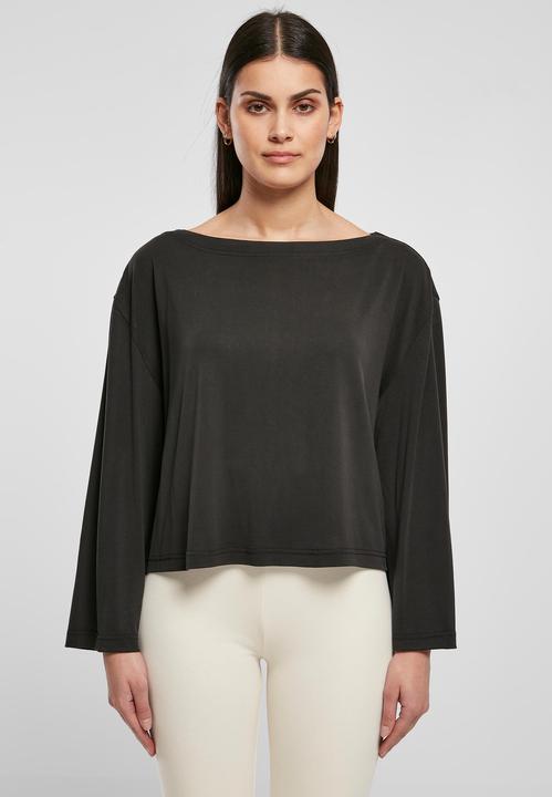 Produktbild Urban Classics Ladies Short Modal Bateau Necklinie Longsleeve (XS)