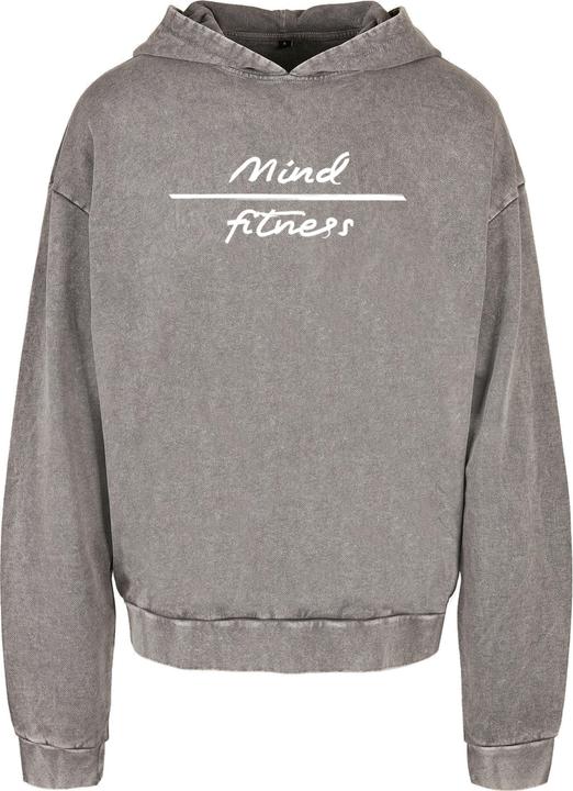 Produktbild Merchcode Mind Fitness Acid Washed Oversized Hoodie - 176413 (S)
