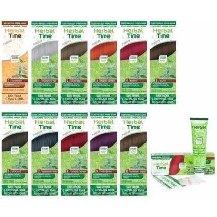 Herbal Time Henna Färbecreme Krauterzeit Natural Hair Dye 75ml Gebrauchsfertig (50005647)