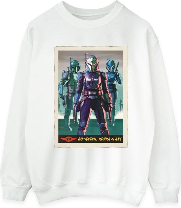 Actual product image Star Wars Womens/Ladies The Mandalorian Bo-Katan Koska and Axe Sweatshirt (XL)