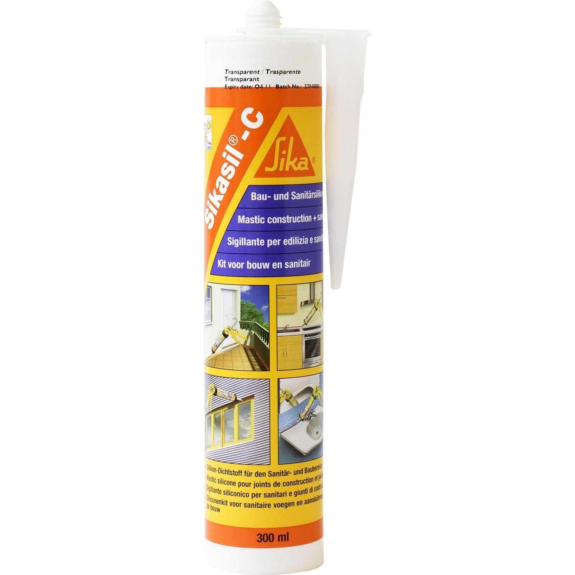 Sika, Dichtmittel, Sikasil-C (0.35 kg, Transparent, 300 ml)