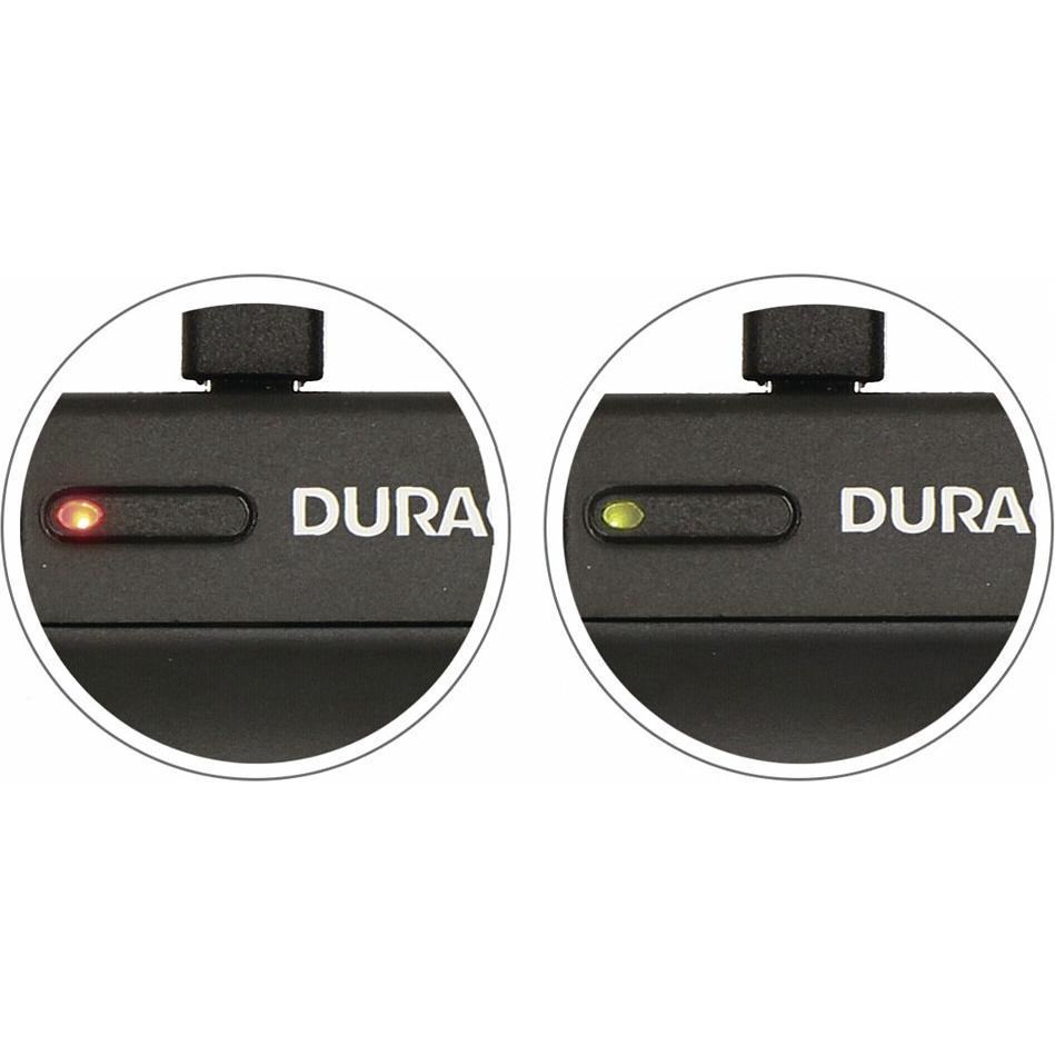Duracell Caricabatterie con cavo USB per DR9709/CGA-S005/CGA-S007 (Caricabatterie per fotocamere), Alimentatore fotocamera, Nero