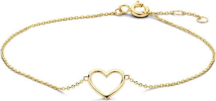 Immagine prodotto Marie Celeste Armband Hart 0,8 mm 16 - 17 - 18 cm - Goud (18 cm, Oro giallo 14 carati)