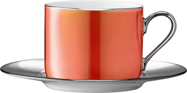 Produktbild LSA Palazzo Teetasse und UT 250ml - Burnt organe/platin (250 ml)